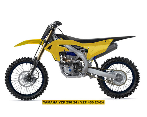UFO повний комплект з чохлами для телескопів YAMAHA yzf 250 '24-'25, yzf 450 '23-'25 золотого кольору