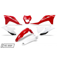 Пластиковий комплект UFO gas gas ec / ec-f 250 / 300 / 350 '21-'23 з кришкою лампи колір oem (червоний/білий)