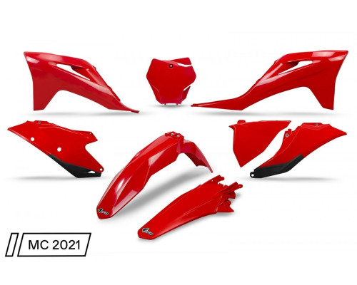 UFO пластиковий набір газовий mc 125 / 250 '21-'23, ex 250 / 300 '21-'23, mc-f / ex-f 250 / 350 / 450 '21-'23 червоний (gg07124062) (gg07124062)