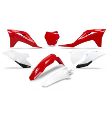 Пластиковий набір UFO gas mc 125 / 250 '21-'23, ex 250 / 300 '21-'23, mc-f / ex-f 250 / 350 / 450 '21-'23 колір oem '21 (червоний/білий)