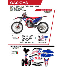 Набір пластику ufo ggkit702001 плюс набір наклейок gas gas mc 125 '21-'22