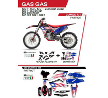 Набір пластику ufo ggkit702001 плюс набір наклейок gas gas mc 125 '21-'22