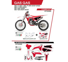 Набір пластику ufo ggkit702041 плюс набір наклейок gas gas mc 125 '21-'22