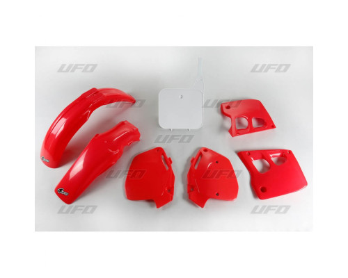 Комплект пластикових UFO HONDA cr 125 '91-'92, cr 250 '90-'91, колір oem '92 (червоний/білий) (ho097e999w) (ho097e999w)