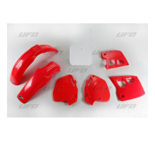 Комплект пластикових  UFO HONDA cr 125 '91-'92, cr 250 '90-'91, колір oem '92 (червоний/білий) (ho097e999w) (ho097e999w)