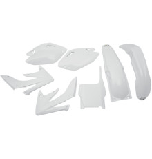Пластиковий комплект UFO HONDA crf 250r '04-'05 колір білий (ho104e041) (ho104e041)