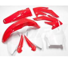Комплект пластикових обвісів HONDA crf 250r '06-'07 колір oem (червоний/білий) (ho105e999) (ho105e999)
