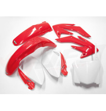 Комплект пластикових обвісів HONDA crf 250r '08-'09 колір oem '08 (червоний/білий) (ho112e999) (ho112e999)