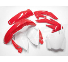 Комплект пластикових обвісів HONDA crf 250r '08-'09 колір oem '08 (червоний/білий) (ho112e999) (ho112e999)