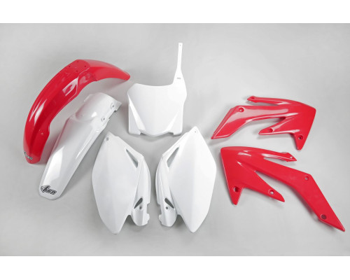 Пластиковий комплект UFO HONDA crf 250r '08-09, колір oem '09 (червоний/білий)