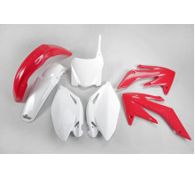 Пластиковий комплект  UFO HONDA crf 250r '08-09, колір oem '09 (червоний/білий)