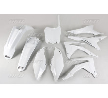 Пластиковий комплект UFO HONDA crf 250r 14-17, crf 450r 13-16 з кришками повітряних фільтрів, колір білий (ho121e041)