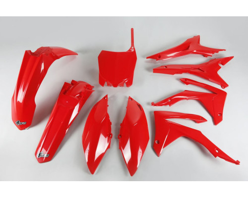 Пластиковий комплект UFO HONDA crf 250r '14-17, crf 450r '13-16 з кришками повітряних фільтрів червоного кольору