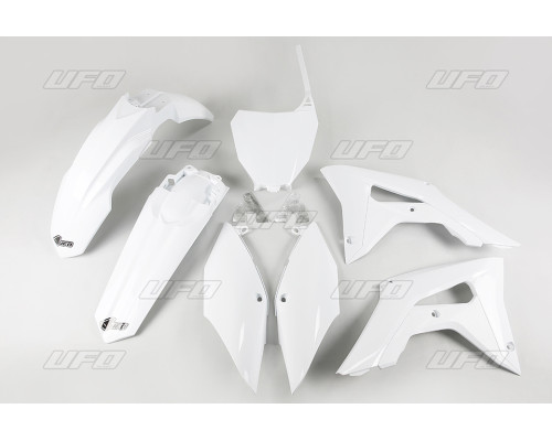 Пластиковий комплект UFO HONDA crf 250r '18-'21, crf 450r '17-'20 колір білий (ho119e041) (ho119e041)