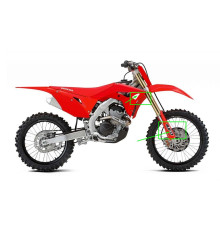 Пластиковий набір для  UFO HONDA crf 250r '18-'21, crf 450r '17-'20 червоний (чохли для телескопів та наклейки в комплекті)