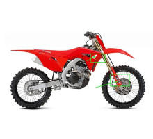 Пластиковий набір для  UFO HONDA crf 250r '18-'21, crf 450r '17-'20 червоний (чохли для телескопів та наклейки в комплекті)