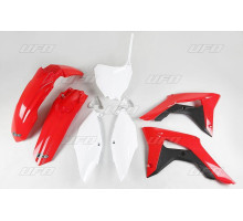 Пластиковий комплект  UFO HONDA crf 250r '18-'21, crf 450r '17-'20 колір oem (білий/червоний) (ho119e999) (ho119e999)