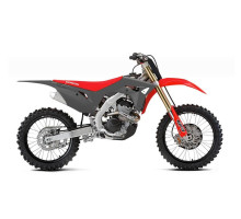 Пластиковий набір для  UFO HONDA crf 250r '18-'21, crf 450r '17-'20 сірий / червоний (чохли для телескопів та наклейки в комплекті)