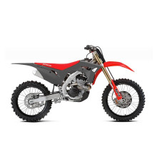 Пластиковий набір для  UFO HONDA crf 250r '18-'21, crf 450r '17-'20 сірий / червоний (чохли для телескопів та наклейки в комплекті)