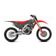 Пластиковий набір для UFO HONDA crf 250r '18-'21, crf 450r '17-'20 сірий / червоний (чохли для телескопів та наклейки в комплекті)