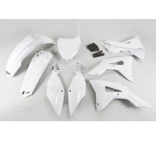 Пластиковий комплект UFO HONDA crf 250r '18-'21, crf 450r '17-'20 з кришками повітряних фільтрів колір білий (ho123e041) (ho123e041)