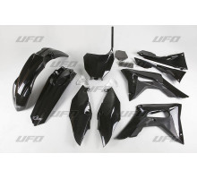 Пластиковий комплект UFO HONDA crf 250r '18-'21, crf 450r '17-'20 з кришками повітряних фільтрів, колір чорний (ho123e001)