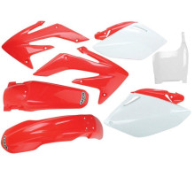 Комплект пластикових обвісів HONDA crf 450 r '05-'06 колір oem (червоний/білий) (ho108e999) (HONDA crf 450 r '05-'06) (ho108e999)