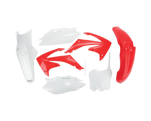 Пластиковий комплект UFO HONDA crf 450 r '09-'10, crf 250 '10 колір oem (червоний/білий) (ho113e999) (ho113e999)