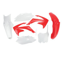 Пластиковий комплект UFO HONDA crf 450 r '09-'10, crf 250 '10 колір oem (червоний/білий) (ho113e999) (ho113e999)