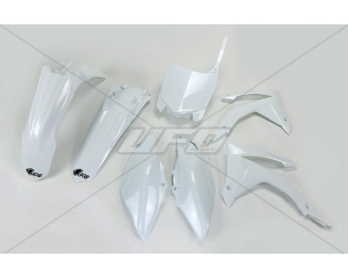 Пластиковий комплект UFO HONDA crf 450r '13-'16, crf 250r '14-'17 колір білий(ho116e041)