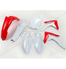 Набір пластикових обвісів HONDA crf 450r '13-'16, crf 250r '14-'17 колір oem (червоний/білий) (ho116e999) (ho116e999)