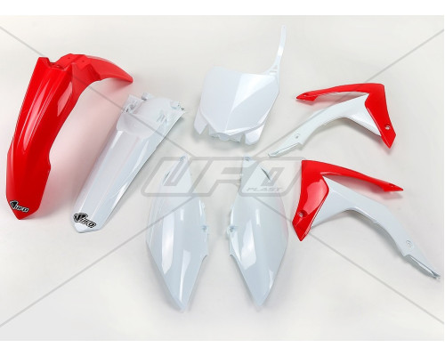 Набір пластикових обвісів HONDA crf 450r '13-'16, crf 250r '14-'17 колір oem (червоний/білий) (ho116e999) (ho116e999)