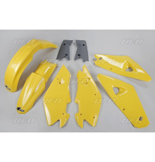 Пластиковий комплект UFO husqvarna 2t '00-'04, 4t '02-'04 колір oem (жовтий/графіт) (hu600e999) (hu600e999)