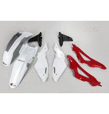 Пластиковий набір UFO husqvarna cr 125 '09-'13 колір oem (білий/червоний/чорний) (hu611e999) (hu611e999)