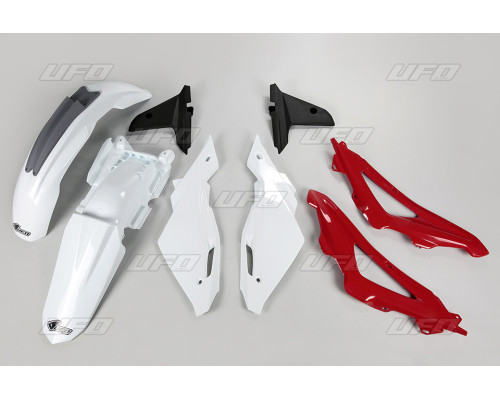 Пластиковий набір UFO husqvarna cr 125 '09-'13 колір oem (білий/червоний/чорний) (hu611e999) (hu611e999)