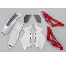 Пластиковий набір UFO husqvarna cr 125/250 2t '06-08 колір oem '06 (білий/сірий/червоний) (hu603e999) (hu603e999)