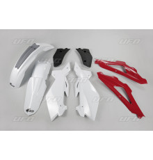 Пластиковий набір UFO husqvarna cr 2t '06-'08 колір oem '07-'08 (білий/червоний/чорний) (hu605e999) (hu605e999)