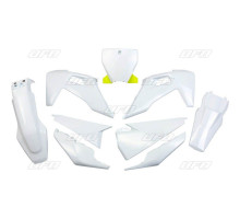 Пластиковий набір  UFO husqvarna tc 125/250 '19-'22, fc 250/350/450 '19-'22 білий (hu622e041) (hu622e041)