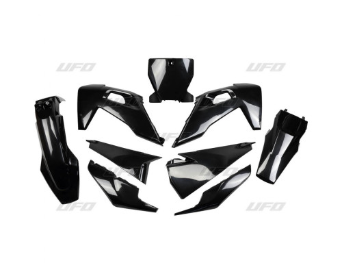 Пластиковий набір UFO husqvarna tc 125/250 '19-'22, fc 250/350/450 '19-'22 чорний (hu622e001) (hu622e001)