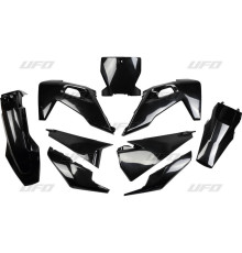 Пластиковий набір  UFO husqvarna tc 125/250 '19-'22, fc 250/350/450 '19-'22 чорний (hu622e001) (hu622e001)