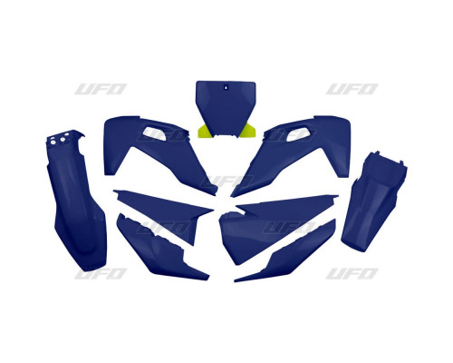 Пластиковий набір UFO husqvarna tc 125/250 '19-'22, fc 250/350/450 '19-'22 navy blue (hu622e087) (hu622e087)