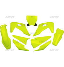 Пластиковий набір  UFO husqvarna tc 125/250 '19-'22, fc 250/350/450 '19-'22 fluo жовтий (hu622dflu)