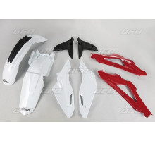 Пластиковий набір UFO husqvarna tc 450 4t '08-'10 колір oem (білий/червоний/чорний) (hu609e999) (hu609e999)