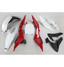 Пластиковий набір UFO husqvarna tc 499 4t '11-'13 колір oem (білий/червоний/чорний) (hu612e999) (hu612e999)