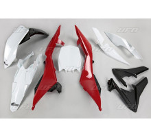 Пластиковий набір UFO husqvarna tc 499 4t '11-'13 колір oem (білий/червоний/чорний) (hu612e999) (hu612e999)