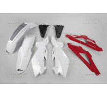 Пластиковий набір UFO husqvarna tc 4t '05-'07 колір oem '07 (білий/червоний/чорний) (hu606e999) (hu606e999)