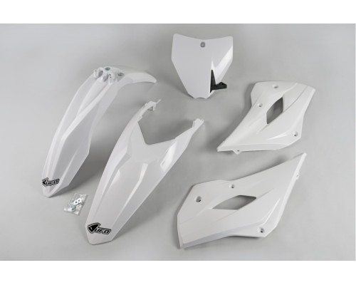 Пластиковий набір UFO husqvarna tc 85 '14-'17 колір oem (білий) (hu619e999) (hu619e999)