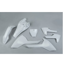 Пластиковий набір UFO husqvarna tc 85 '18-'24 колір oem (білий) (hu620e999) (hu620e999)