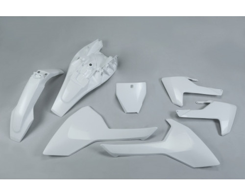 Пластиковий набір UFO husqvarna tc 85 '18-'24 колір oem (білий) (hu620e999) (hu620e999)