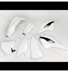 Пластиковий набір UFO husqvarna tc/fc 125/250/300/350/450 '14-'15 колір oem '14 (білий) (hu613e999) (hu613e999)